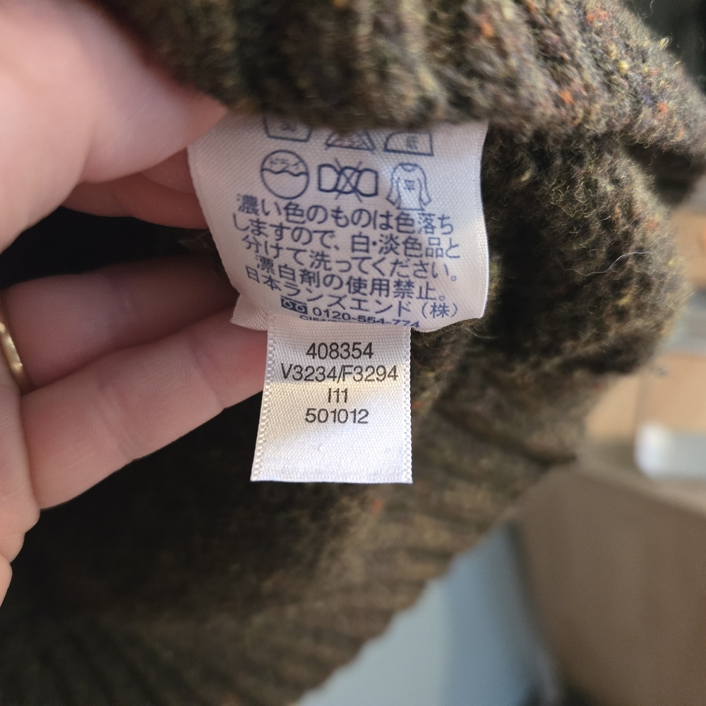 Wool Lands' End Vneck Sweater - Picture 5 of 6